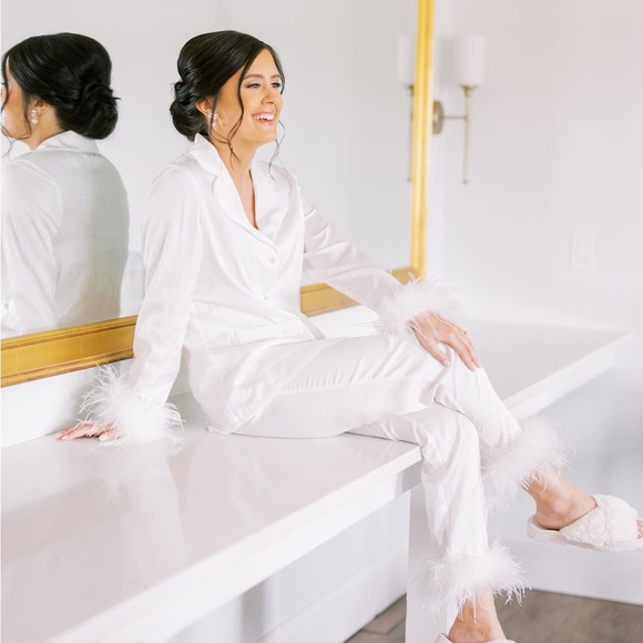 Nadine Merabi Darcie White Pajamas - Picture 2 of 5